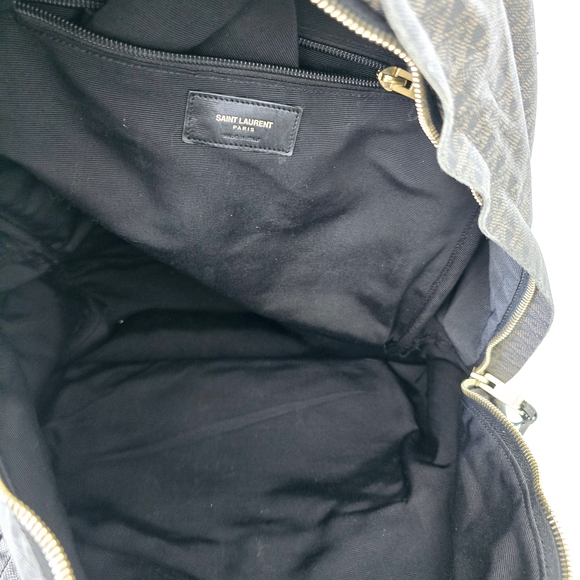 Black Patterned Men's Backpack - Picture 3 of 10